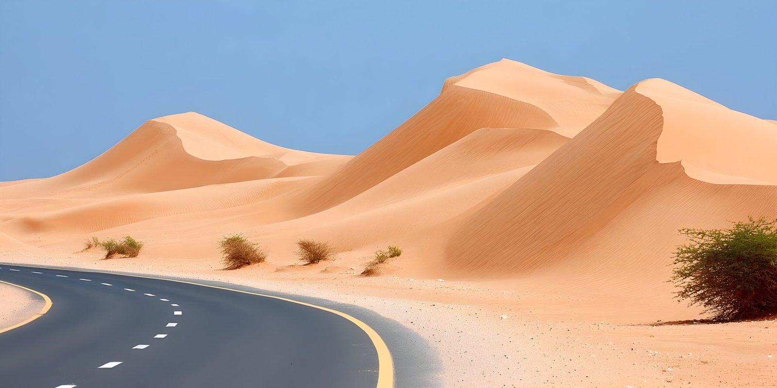 Oman desert road